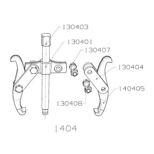 EXTRACTOR REVERSIBLE FORZA SERIE 1400 DE 2 PATAS